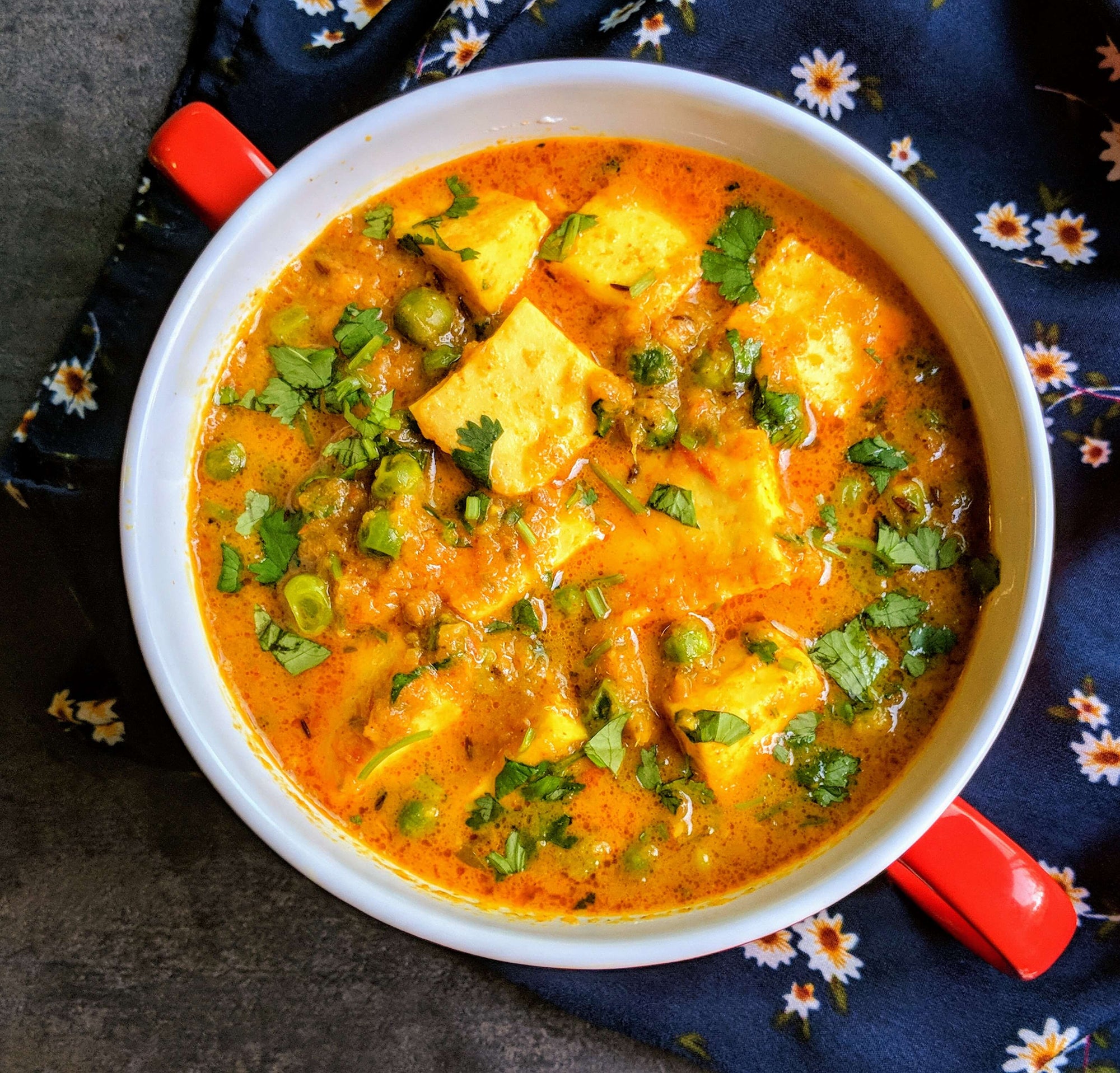 Punjabi Matar Paneer Curry Recipe 