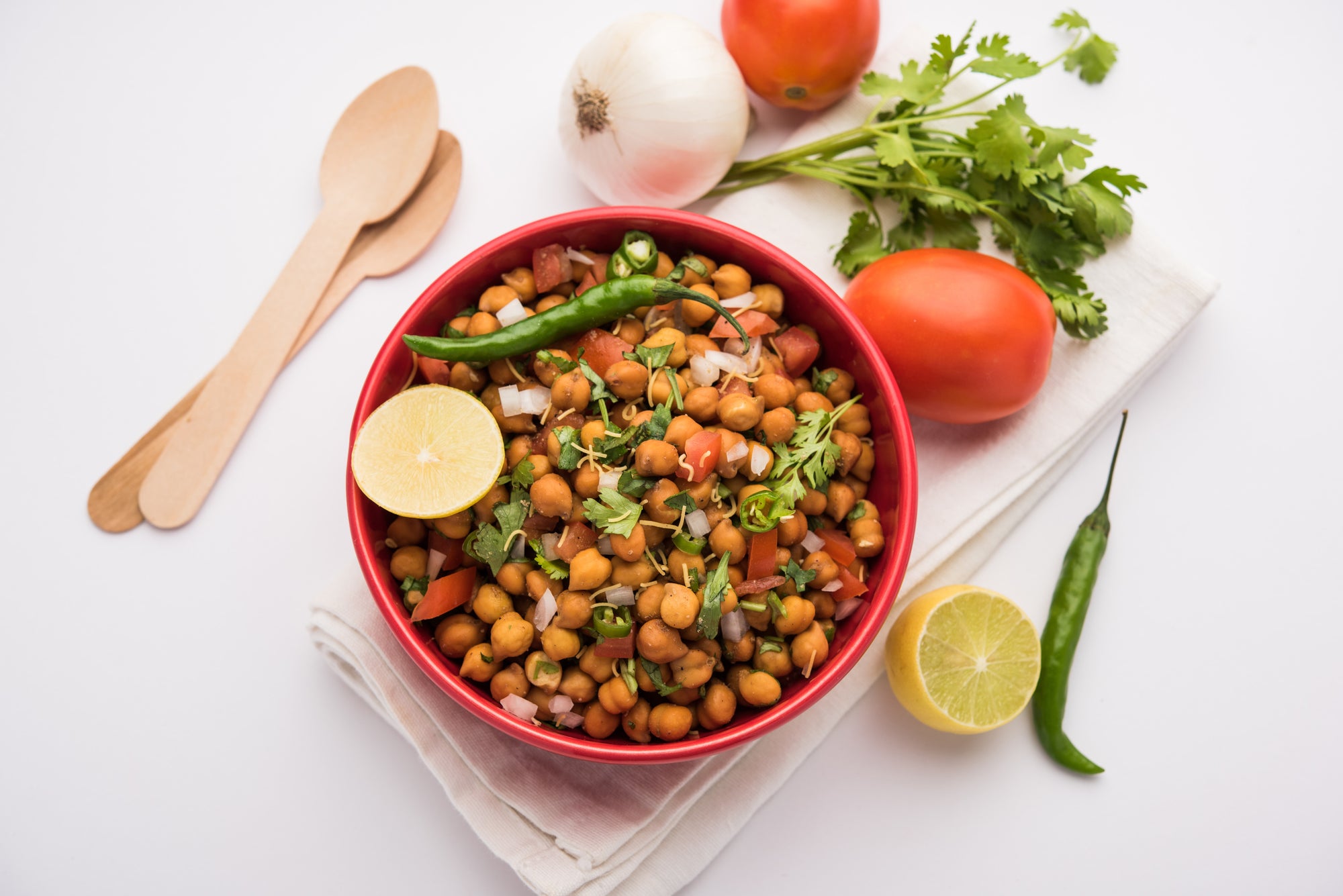 Kala Chana Chat | Black Chickpeas Salad