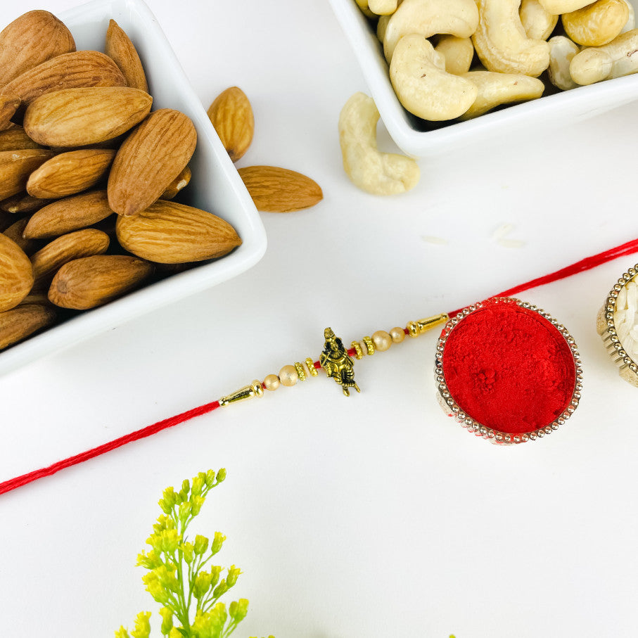 Krishna Rakhi With Dry Fruit Combo