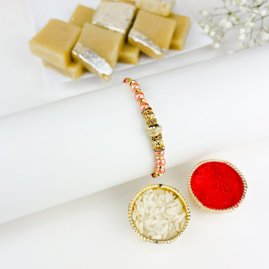 Good Luck Rakhi With Kaju Katli