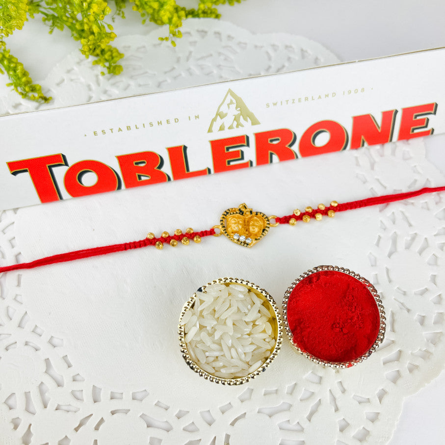 Radhakrishna Rakhi With Toblerone