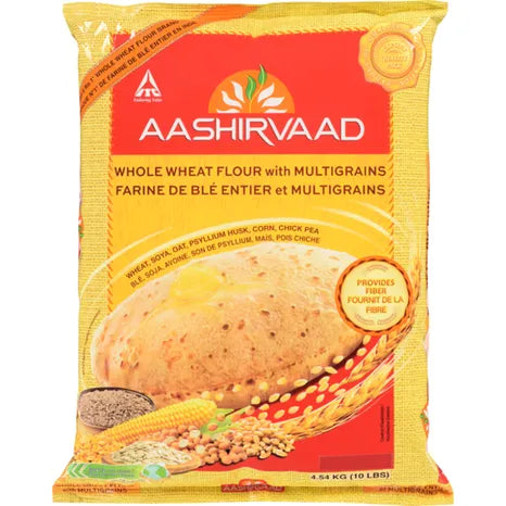 Aashirvaad multigrain whole wheat flour 20Lb