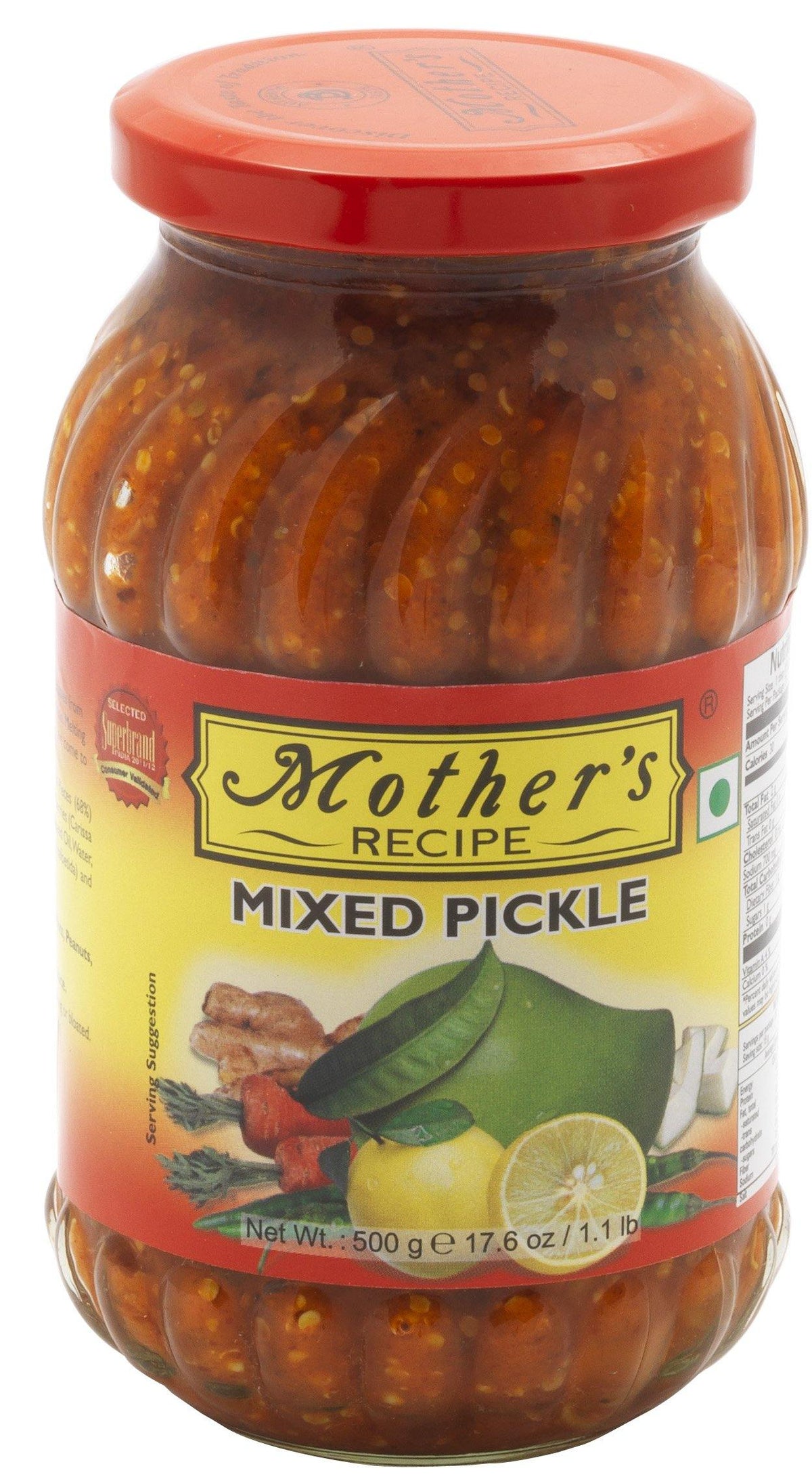 Mother&#39;S Mixed Pickle 500G - Cartly - Indian Grocery Store