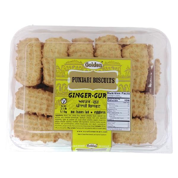 Indian Grocery Delivery - Golden Ginger Gur Punj Biscs