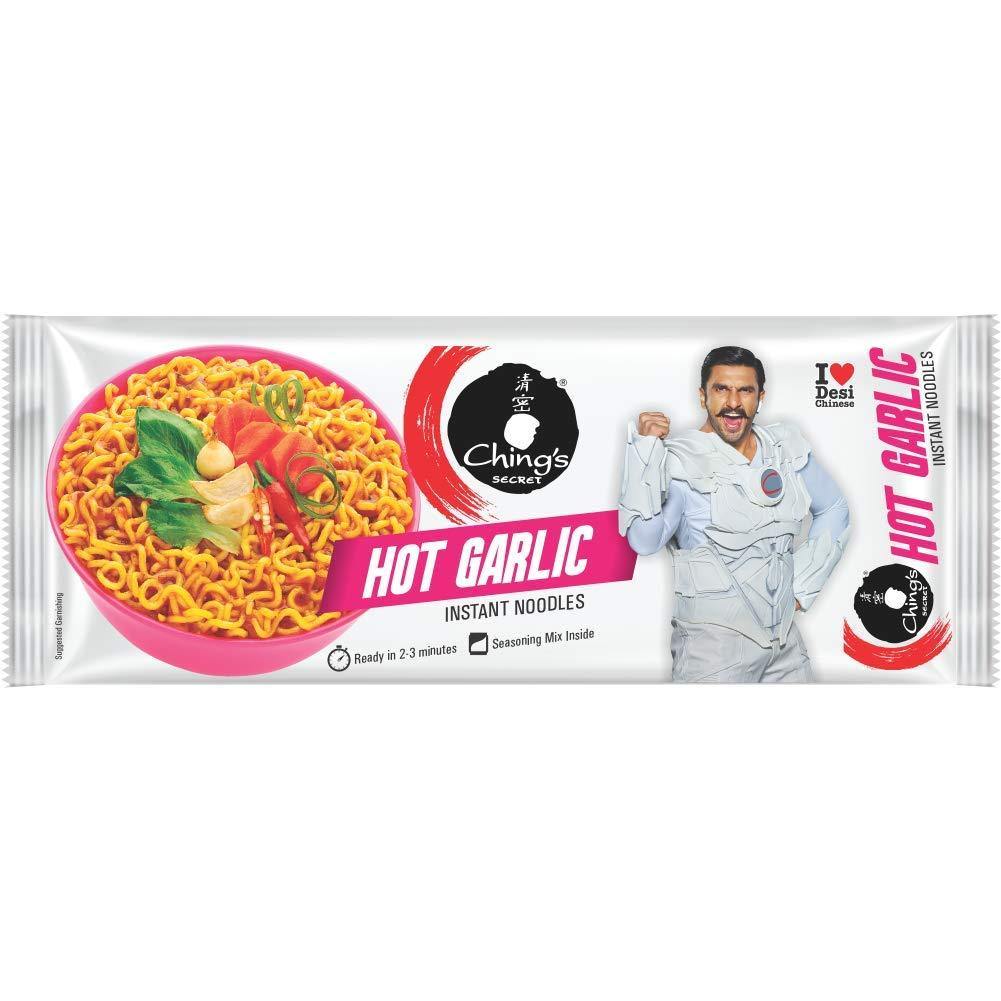 Ching's Hot Garlic Instant Noodles 240G - Cartly - Indian Grocery Store