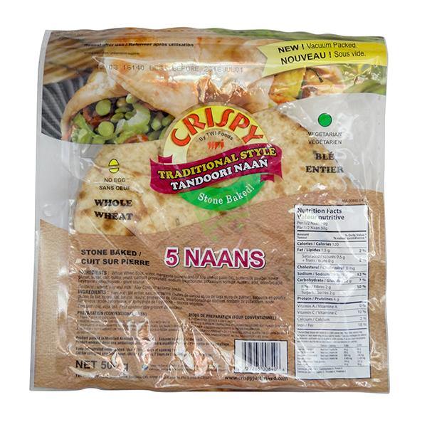 Crispy Whole Wheat Tandoori Nan 5Pc - Cartly - Indian Grocery Store