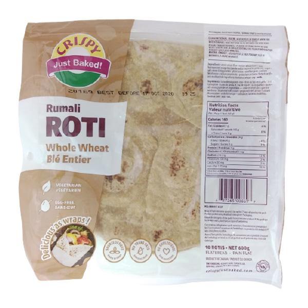 Crispy Rumali Roti Whole Wheat 10 Pcs 600G - India Grocery Delivery ...