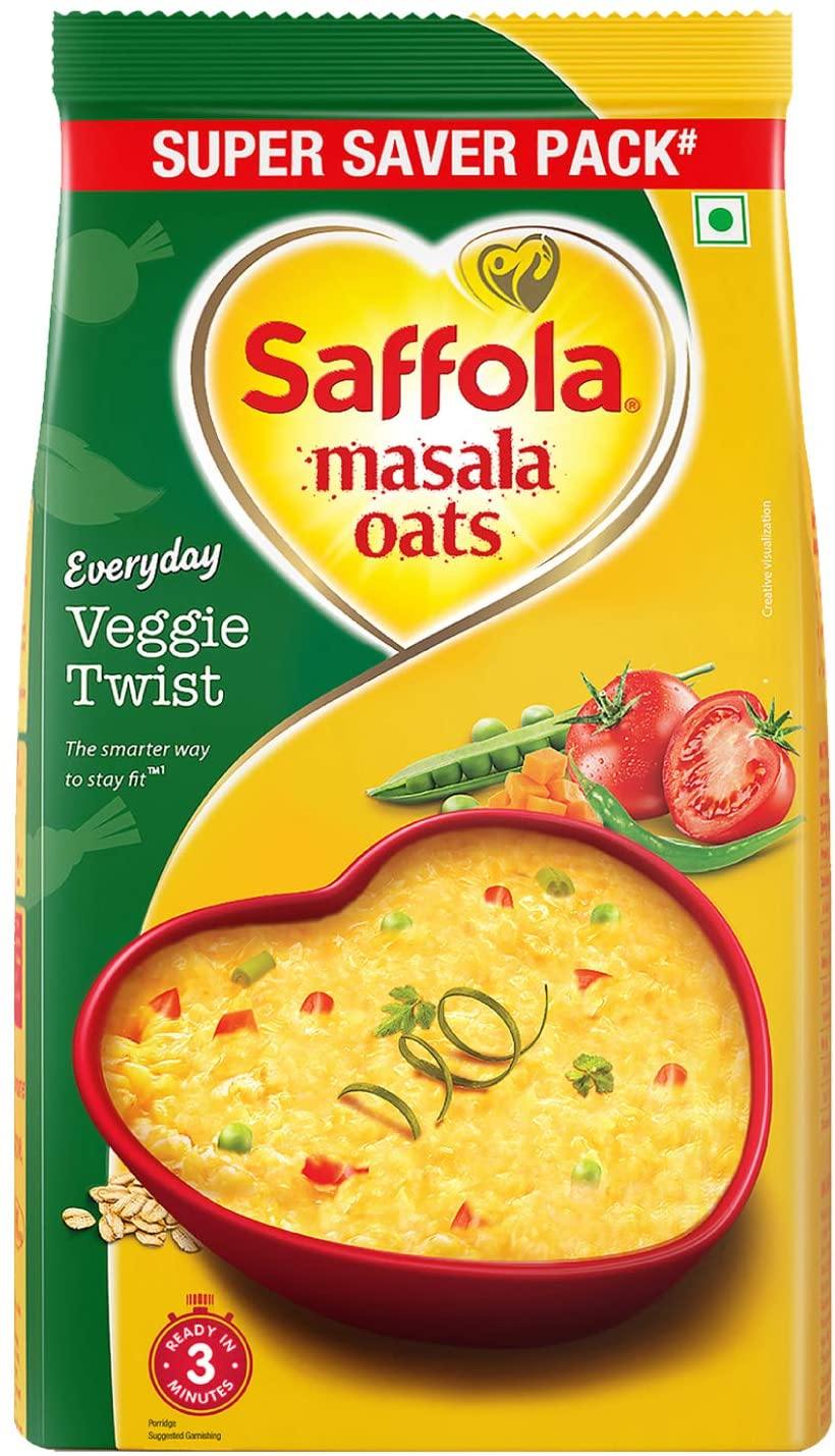 Saffola Masala Oats Veggie Twist 500G - Cartly - Indian Grocery Store