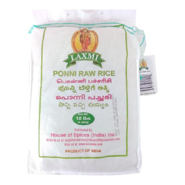Laxmi Ponni Raw Rice 10lb - Cartly - Indian Grocery Store