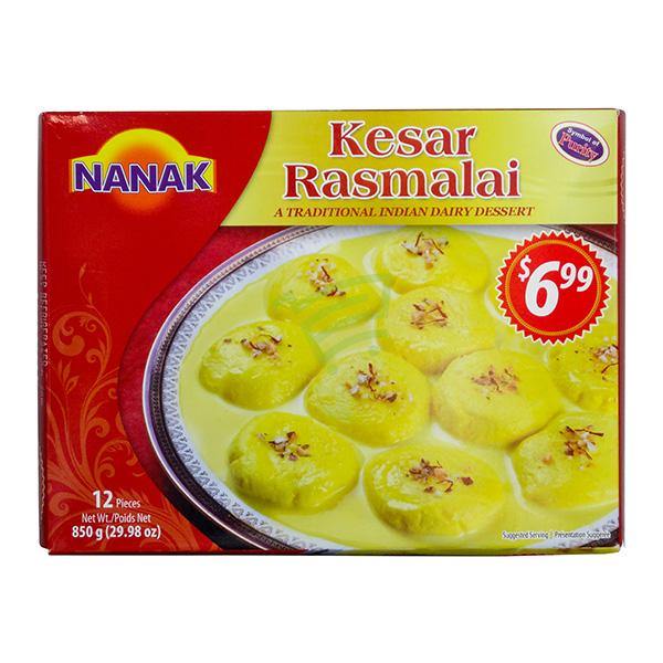 Nanak Kesar Rasmalai 12 Pcs - Cartly - Indian Grocery Store