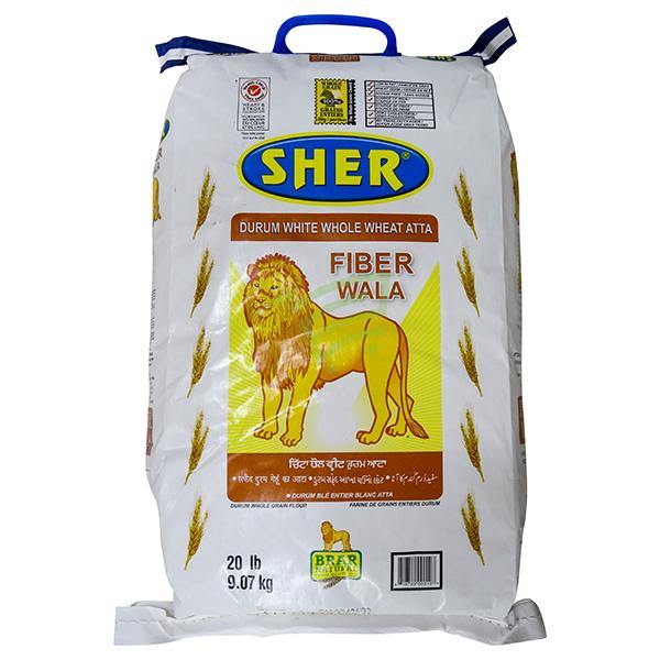 Sher White Whole Wheat Atta - Grocery Delivery Toronto