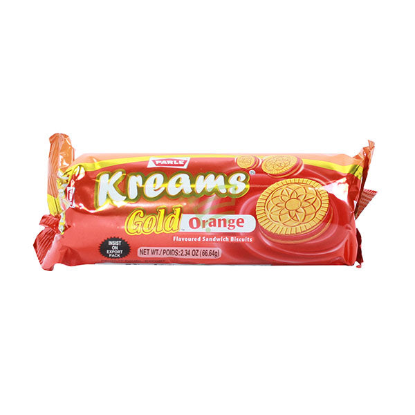 Indian Grocery Store -Parle Kreams Gold Orange Cream Biscuits