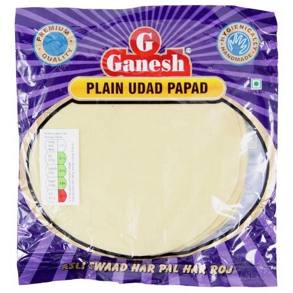 Ganesh Plain Udad Papad - Online Grocery Delviery - Cartly