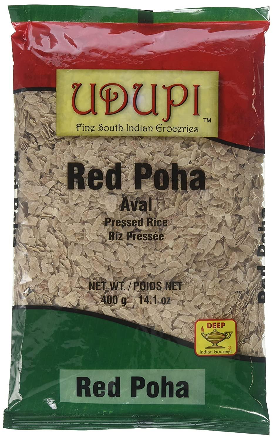 Udipi Red Poha (Flattened Red Rice) &quot;Aval&quot; 400 Gram - Cartly