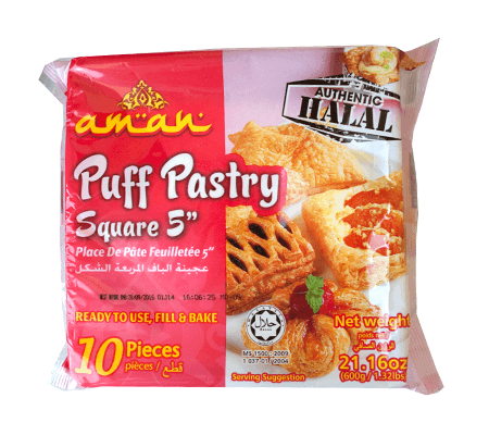 Aman Frozen Puff Pastry 10pcs - Cartly - Indian Grocery Store