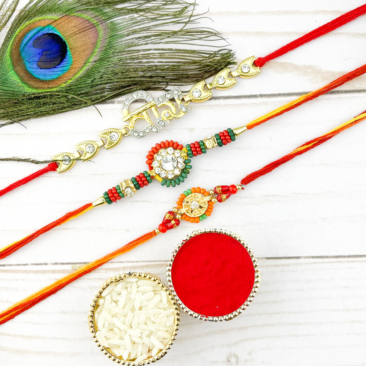 Set of 3 Traditional Rakhis