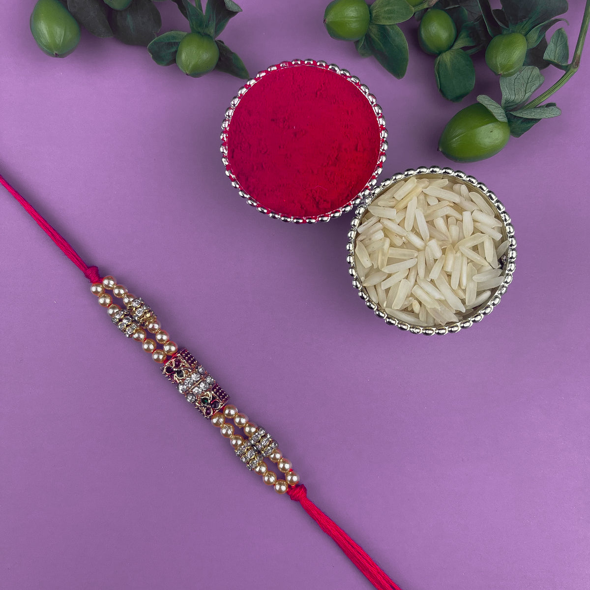 Graceful Diamond Rakhi