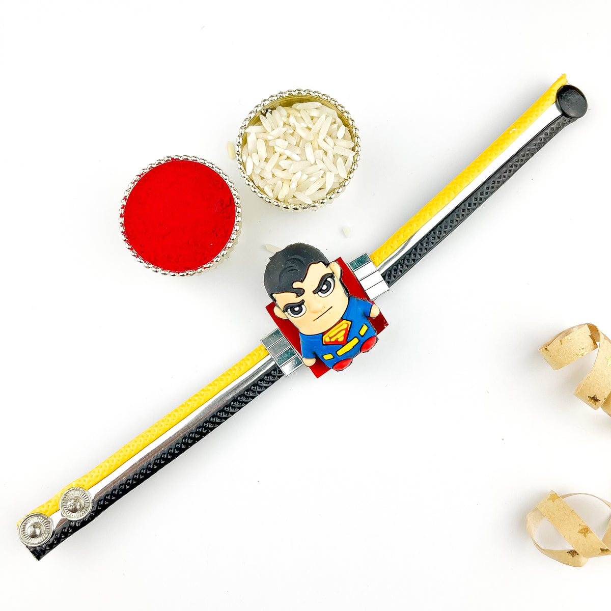 Kids Superman Strip Rakhi