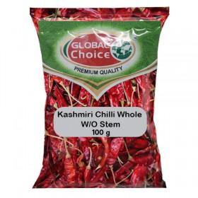 GC Kashmiri Chilli Whole W/O Stem 100g - Cartly - Indian Grocery Store