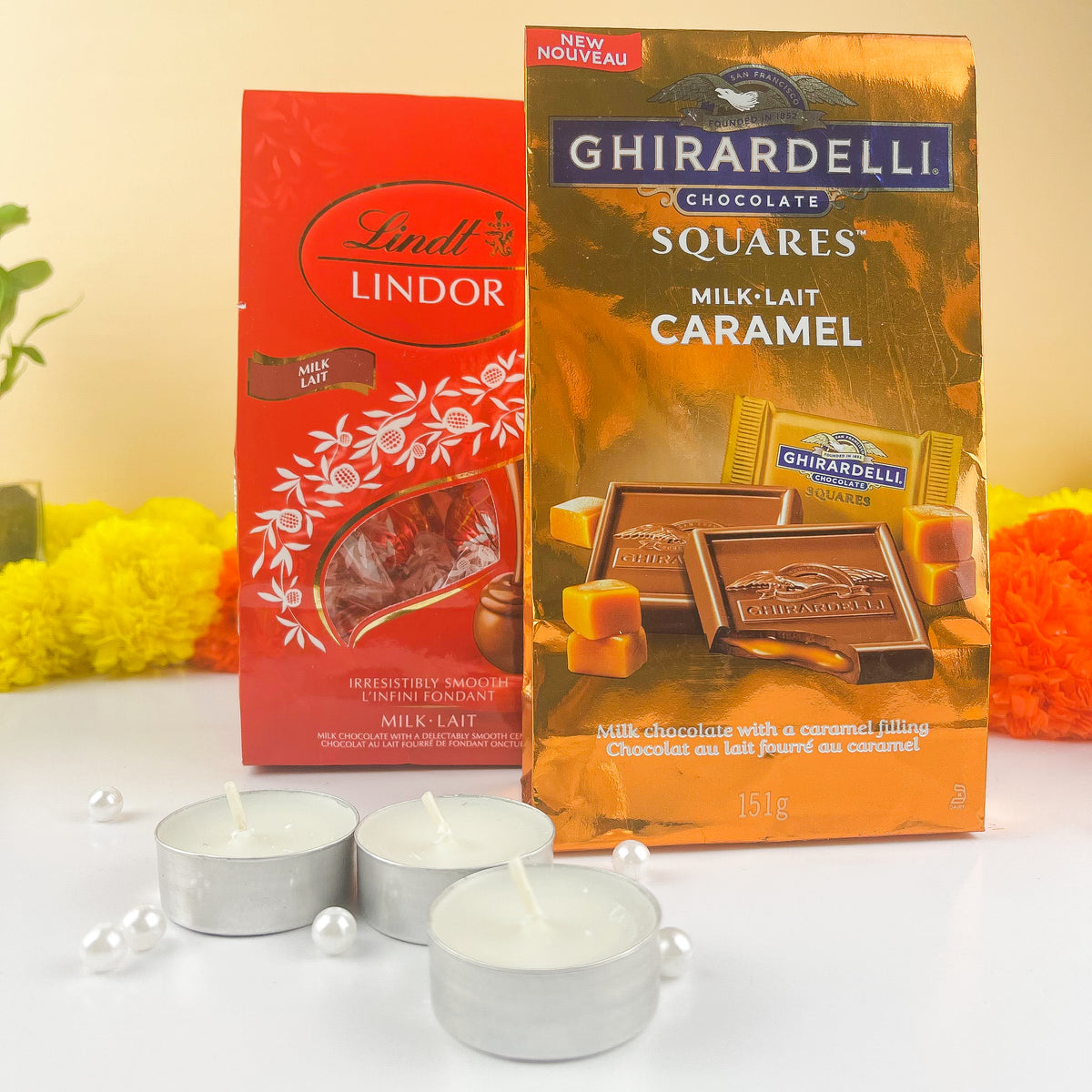 Tea Lights with Chocolate Combo