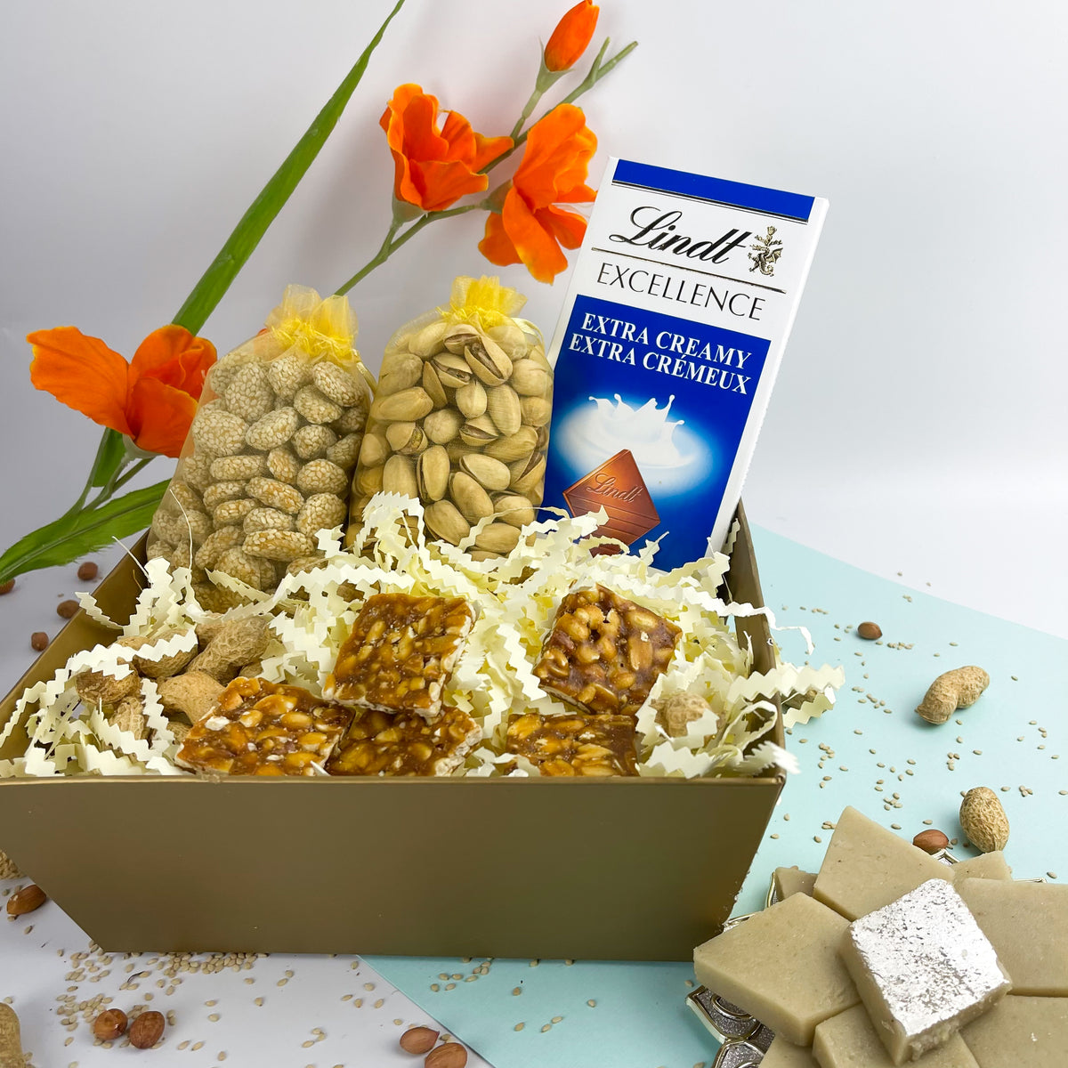 Lohri Rewdi Choco Hamper with Kajukatli